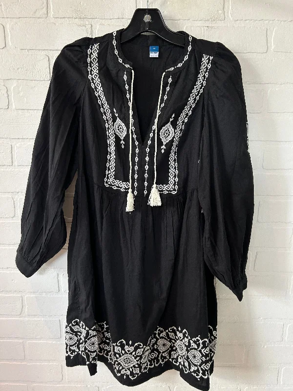 Big Discounts Black & Cream Dress Casual Short Old Navy, Size Xs