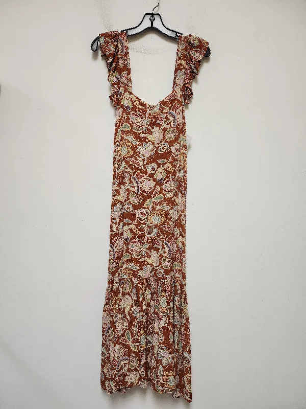 Deal Mania Floral Print Dress Casual Maxi House Of Harlow, Size M