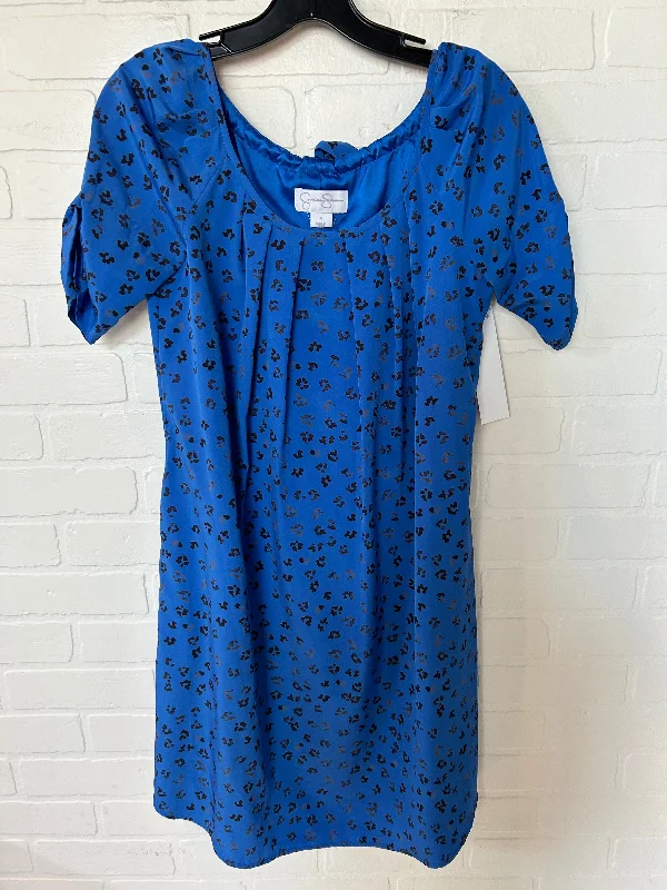 Super Sale Black & Blue Dress Party Short Jessica Simpson, Size S