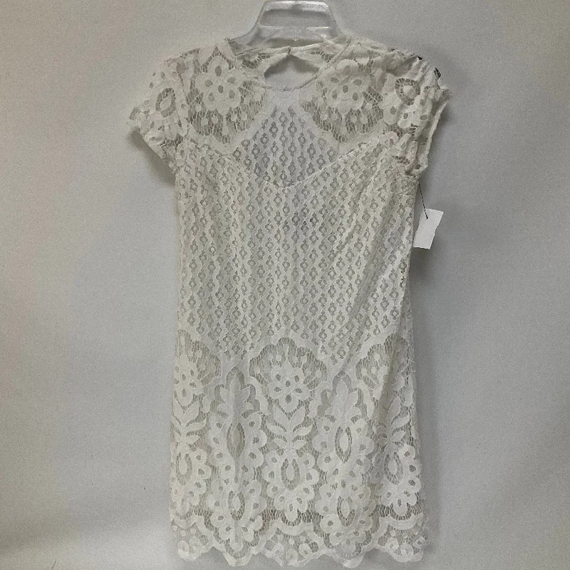 Referral Discount White Dress Casual Short Abercrombie And Fitch, Size Xs