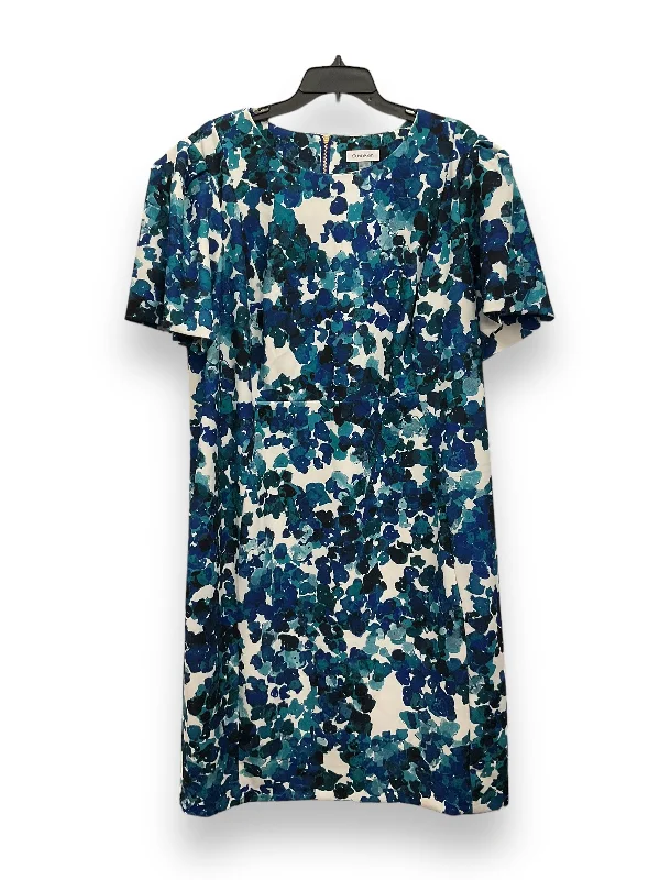 Stock Clearance Floral Print Dress Casual Short Calvin Klein, Size 3x