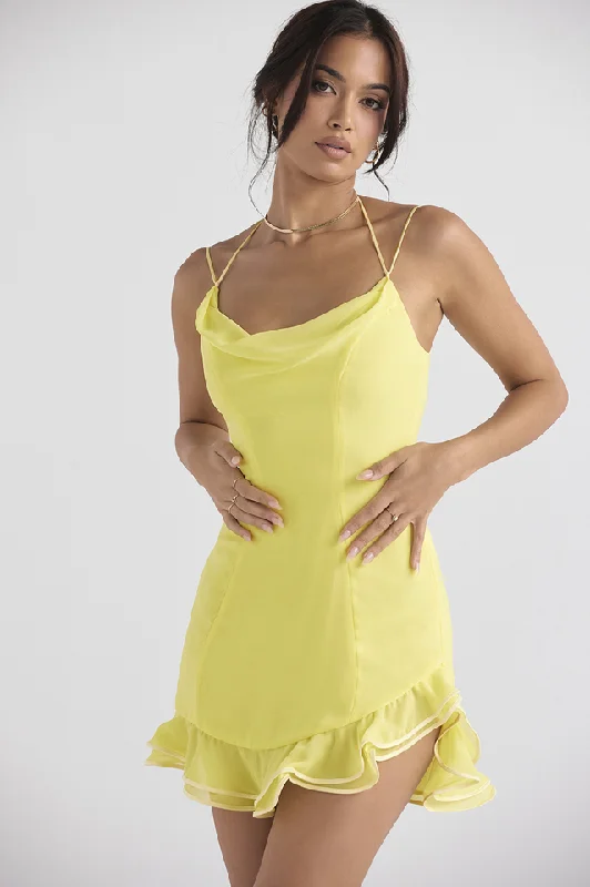 Time-Limited Offer Aster Caul Neck Dress