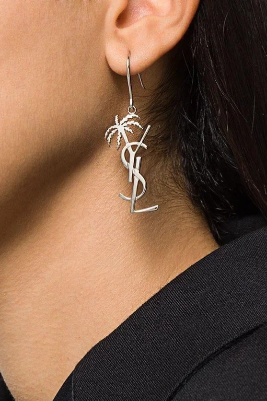 Major Savings YSL Palm Earrings (Silver)