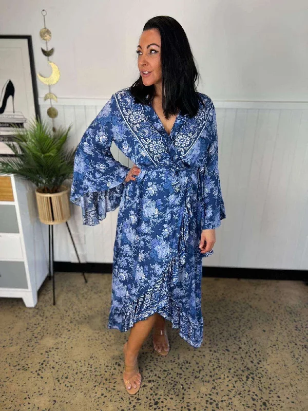 Steals and Deals Sienna Dress - Blue (SALE)