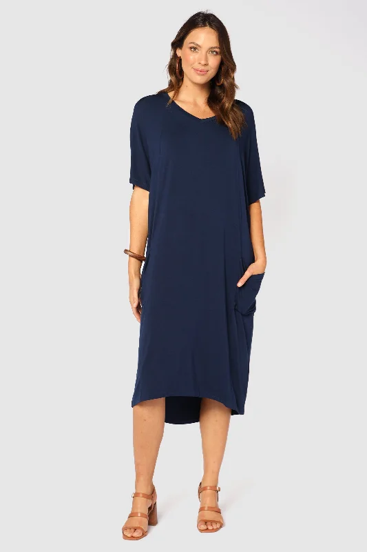 Discount Mania Samara Dress - Navy