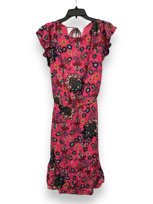 Today’s Deal Floral Print Dress Casual Short Loft, Size 3x