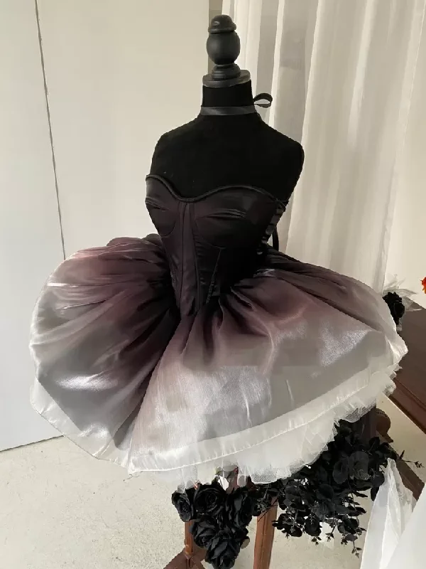 Flash Sale Sweetheart A-Line Gradient Homecoming Dress Mini Birthday Dress, DP4478