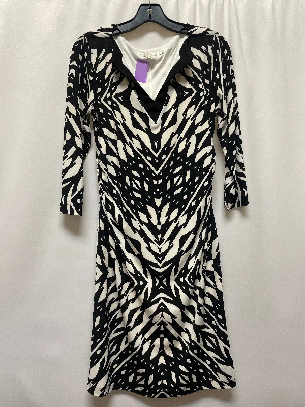 Shop and Save Black & White Dress Casual Maxi Boston Proper, Size M