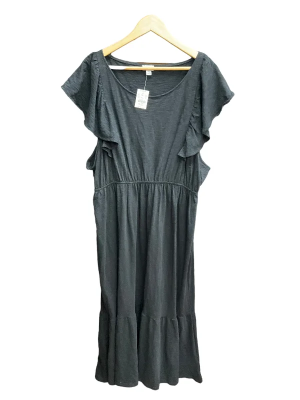 Loyalty Reward Black Dress Casual Maxi J. Crew, Size 3x