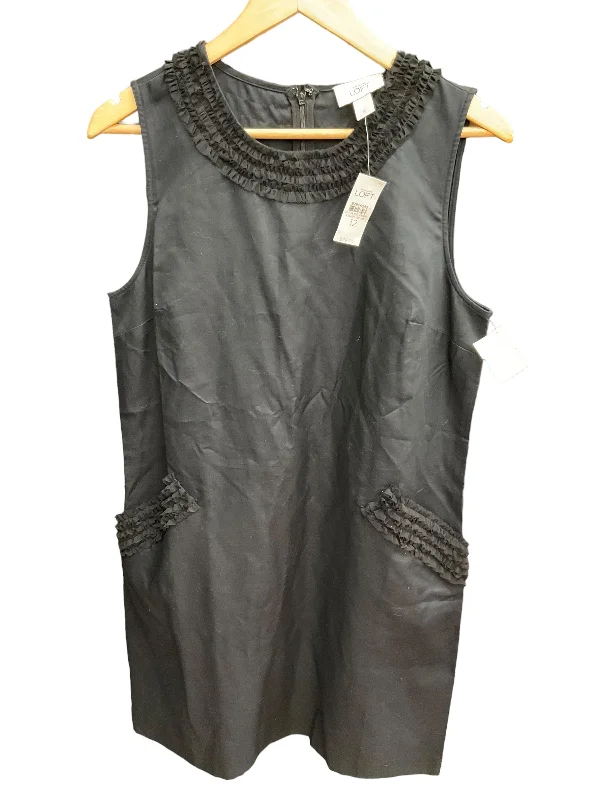 Flash Sale Black Dress Casual Short Loft, Size M