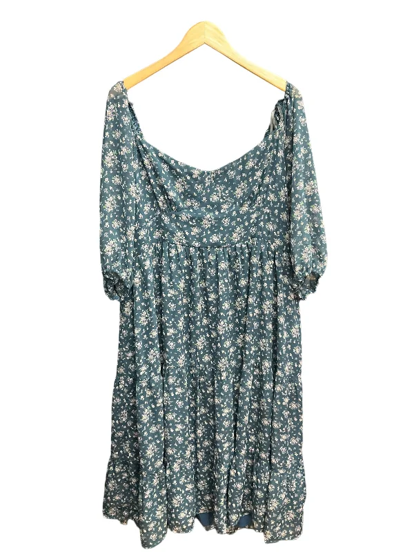 Blowout Sale Floral Print Dress Casual Maxi Clothes Mentor, Size 3x