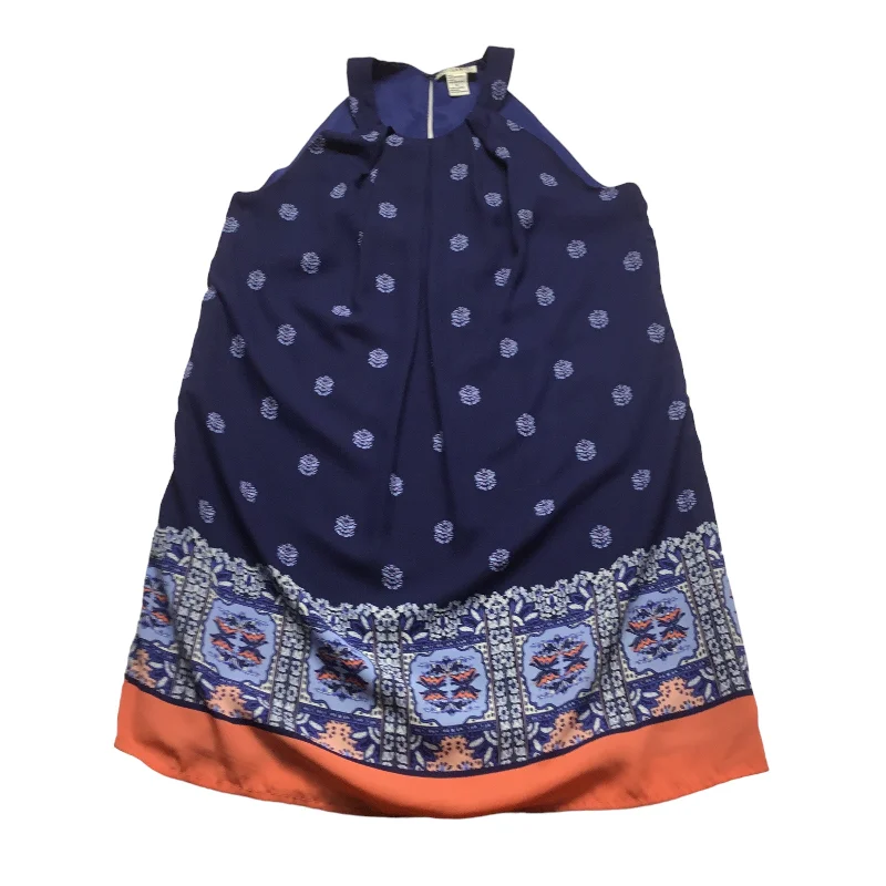 Closeout Blue Dress Casual Short Artisan Ny, Size 6