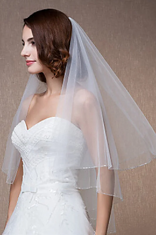 Limited Quantity Ivory Bridal Veil with Comb