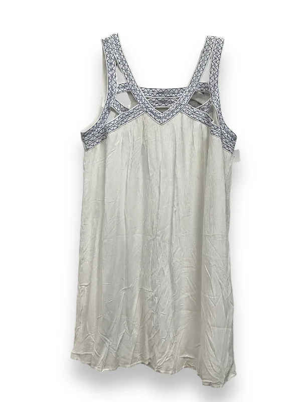 New Deals White Dress Casual Midi Maurices, Size Xl