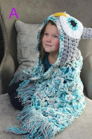 Savings Bonanza Kitting Owl Cloak Blanket for Children