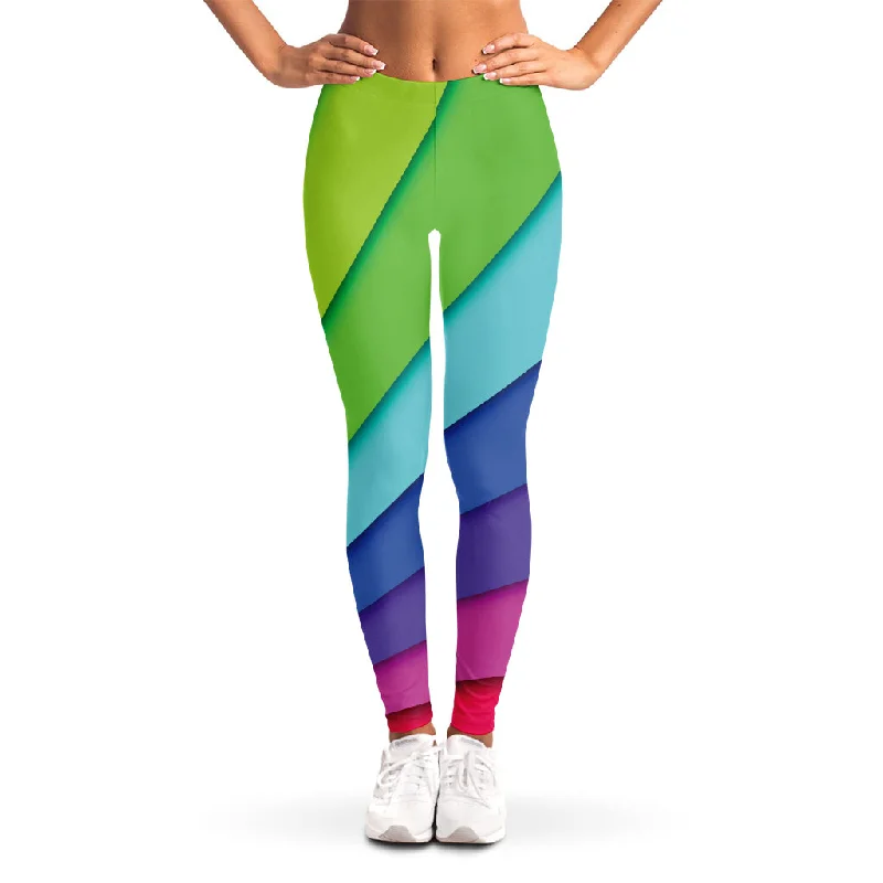 Major Savings Rainbow Shades Print Women's Leggings