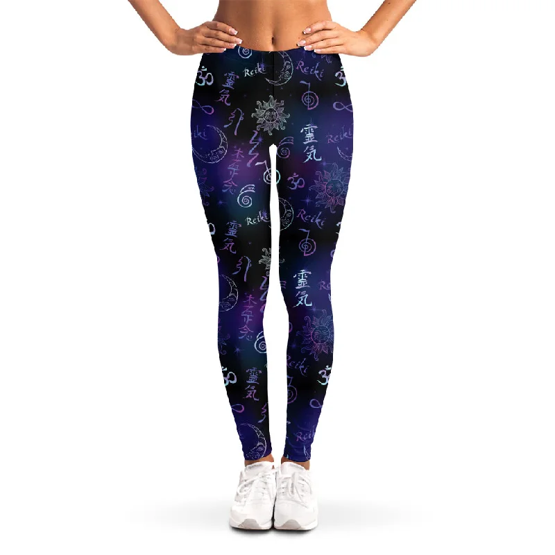 Exclusive Deal Reiki Energy Pattern Print Women's Leggings