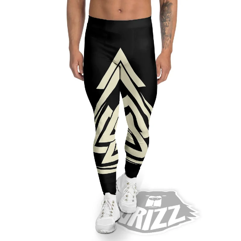 Price Drop Viking Valknut Scandinavian Symbol Print Men's Leggings