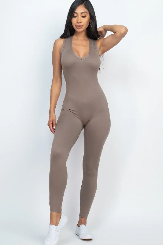 Limited Edition Racer Back Bodycon Jumpsuit