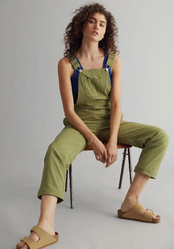 Overstock Joy Organic Cotton Dungaree Khaki Green