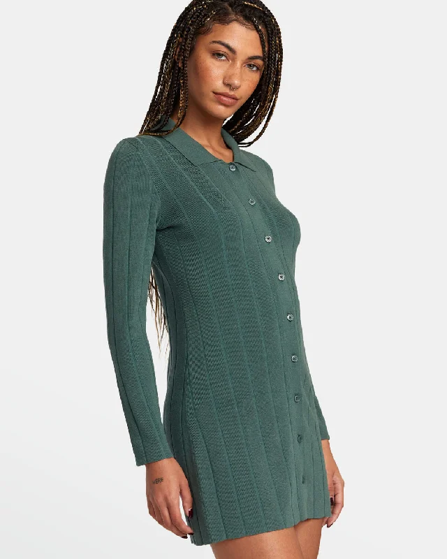 Clearance Event Meri Sweater Dress - Spinach