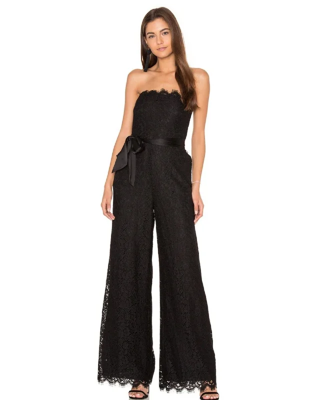 Take Advantage Rachel Zoe Tinley Black Strapless Lace Jumpsuit