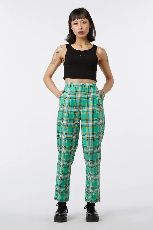 Super Sale Spring Tartan Straight Pant